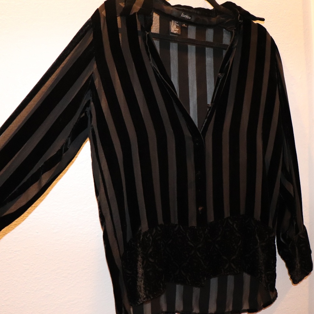 Black Velvet Blouse